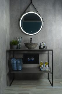 Раковина Gid Mnc486 54434 накладная под камень глянцевая 32x32x14